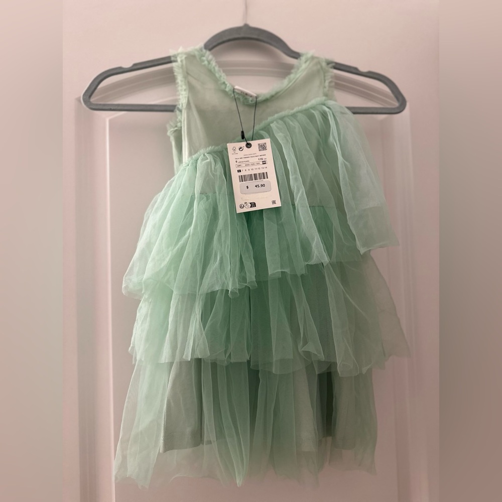 Zara sz 6 tulle dress nwt